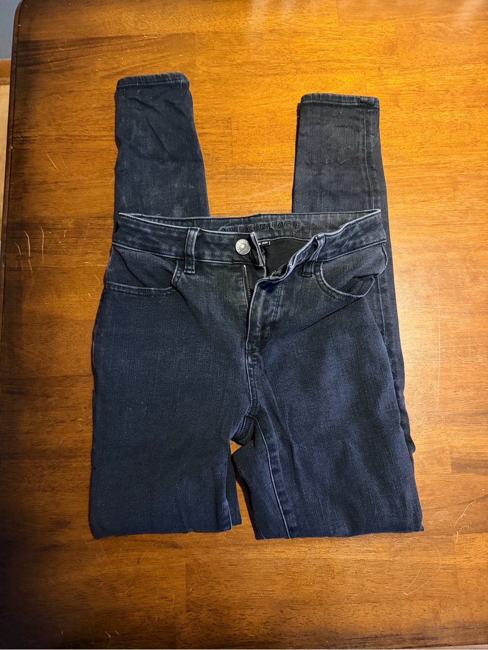 American Eagle Outfitters Dark Navy/Indigo Stretch Skinny Jeans
